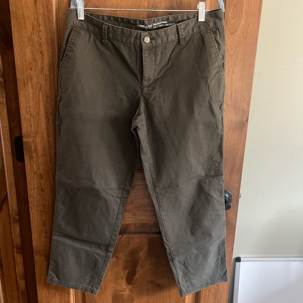 GAP Women's Khaki Green Trousers
